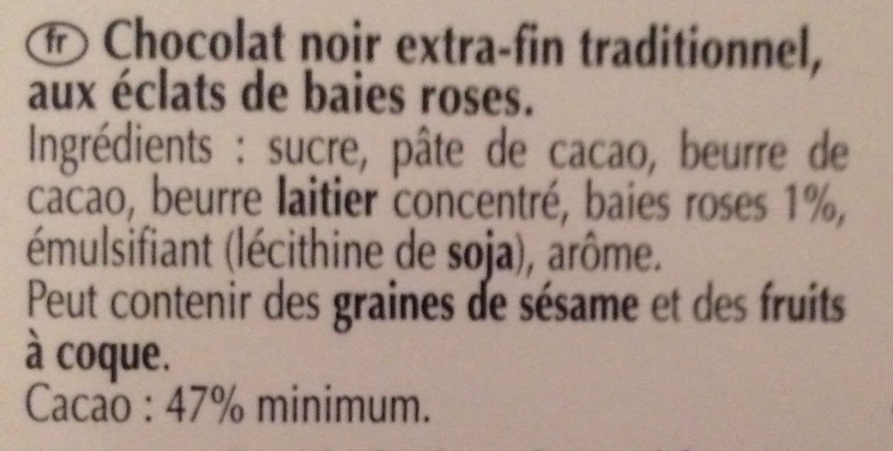 Lindt Chocolat à la Pointe de Baies Roses packshot
