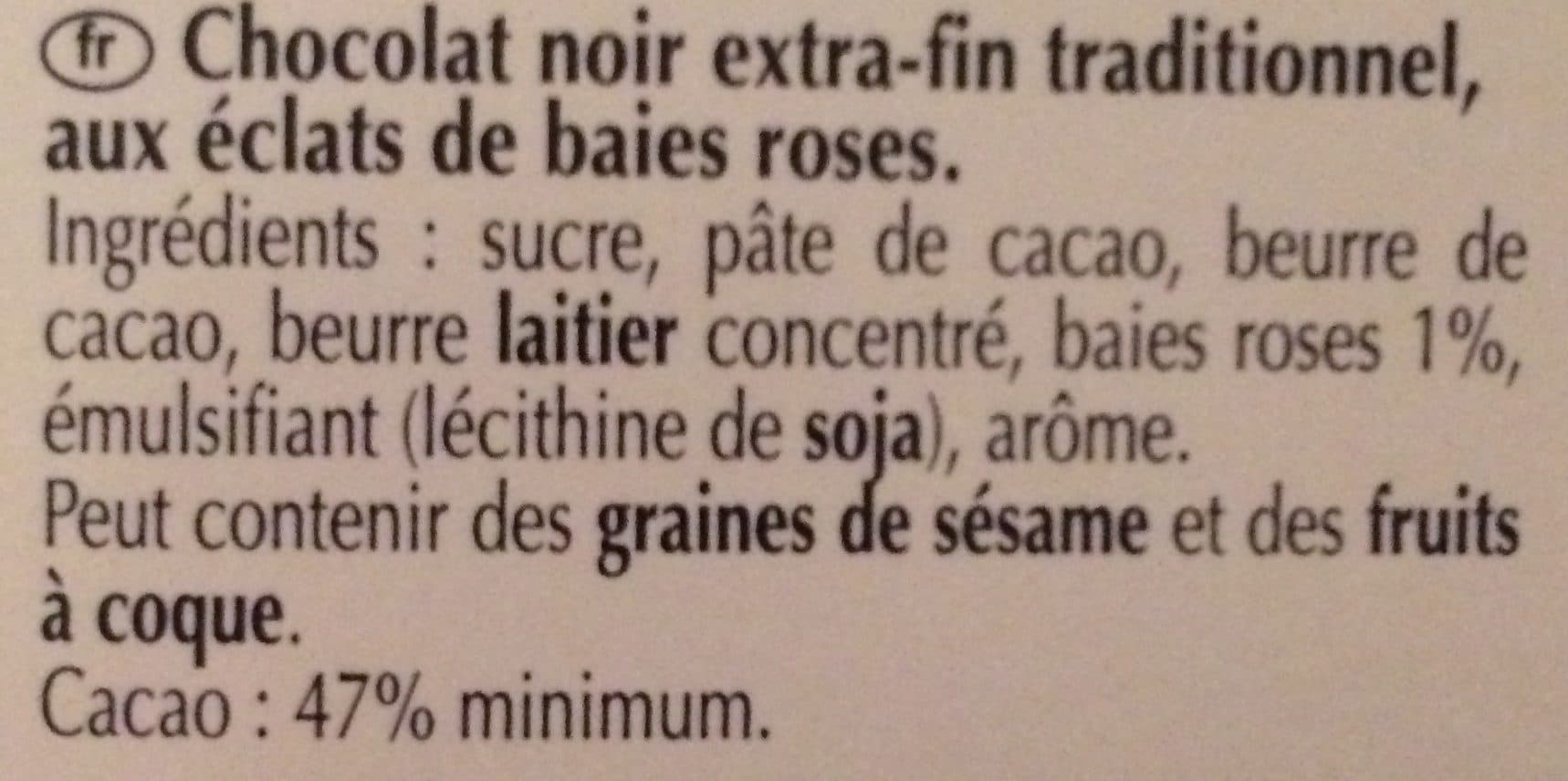 Lindt Chocolat à la Pointe de Baies Roses packshot