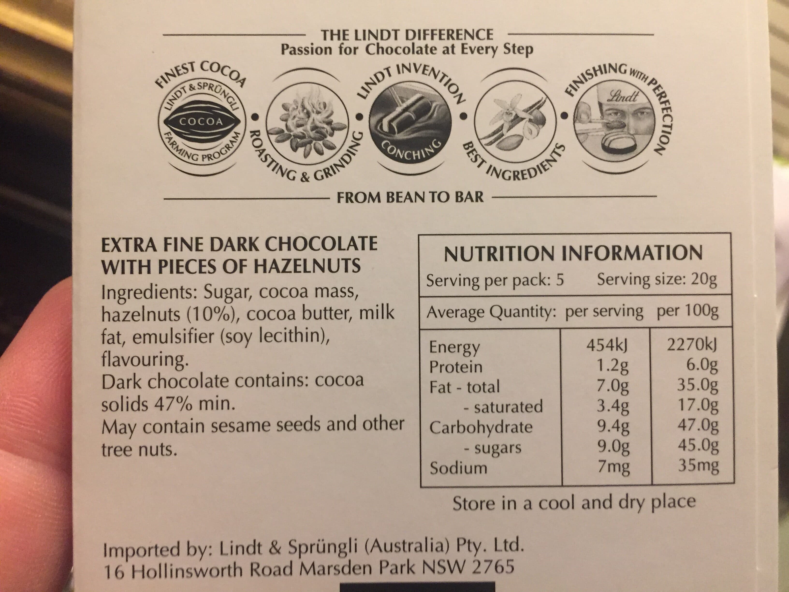 Lindt&Sprüngli Schokolade Excellence Piemont Hazelnut packshot