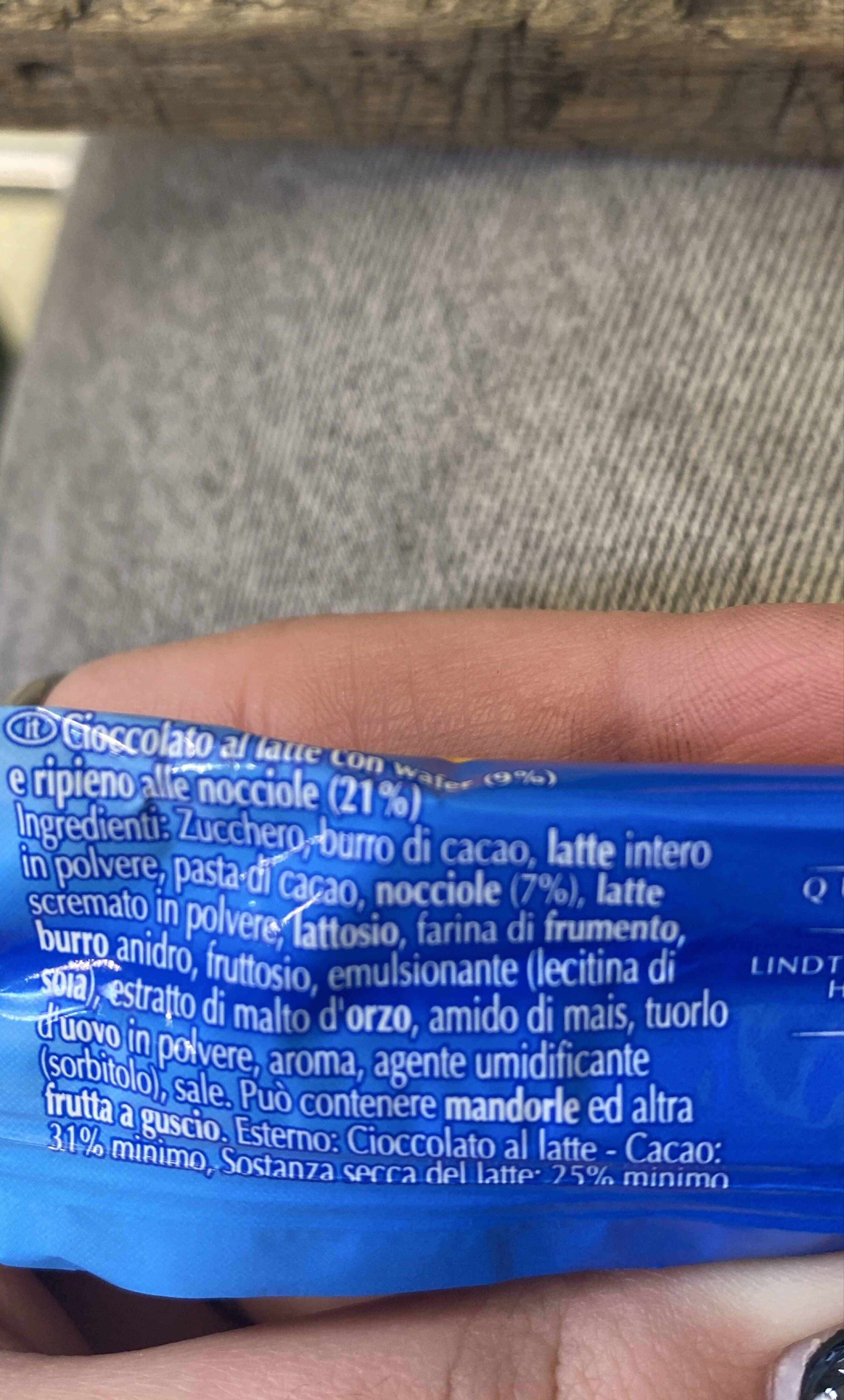 Lindt Lindt Waffel Milch packshot