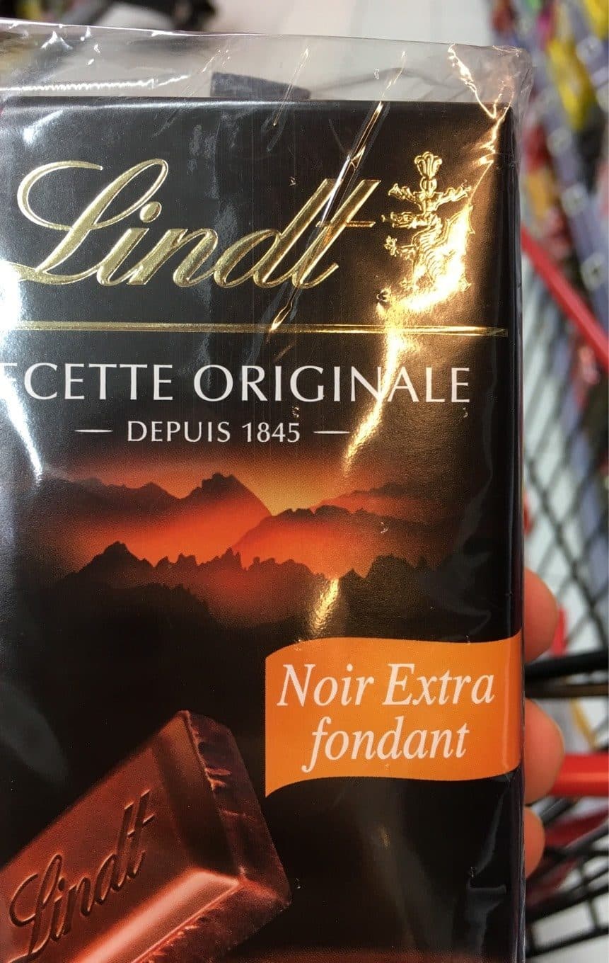 Lindt Chocolat Noir Extra fondant 5x100 g packshot