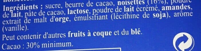 Lindt Recette Originale - Lait Noisettes packshot