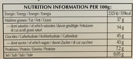 Lindt Les Grandes - Praliné noisettes noir packshot