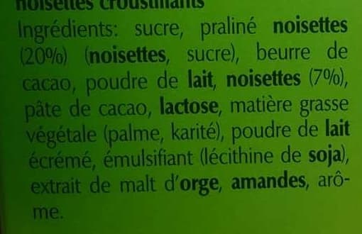 Lindt Chocoletti - Lait, Praliné, Noisettes packshot