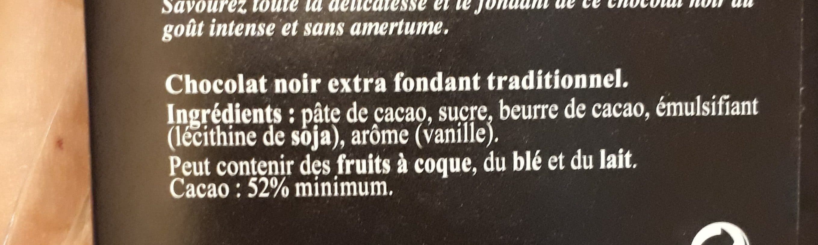 Lindt Chocolat noir extra fin packshot