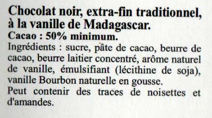 Lindt Excellence douceur vanillée - Chocolat noir à la vanille de Madagascar packshot