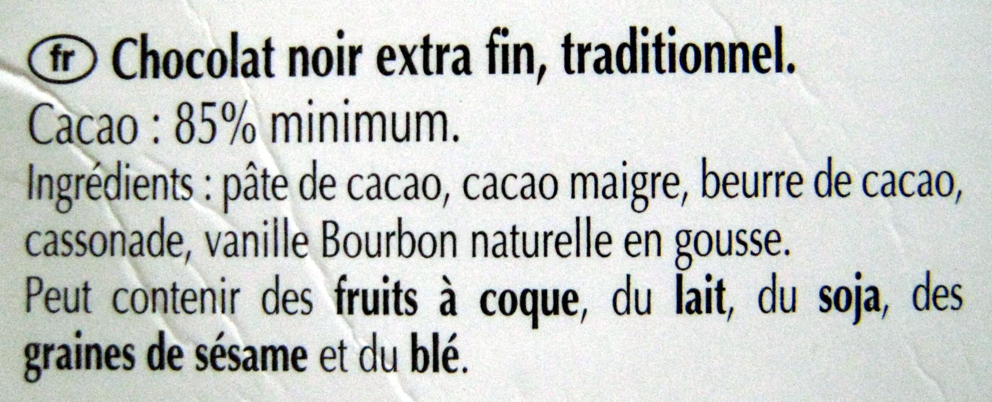 Lindt Excellence 85% Cacao Noir Puissant packshot