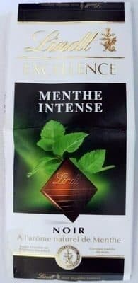 Lindt Excellence Noir Menthe Intense packshot