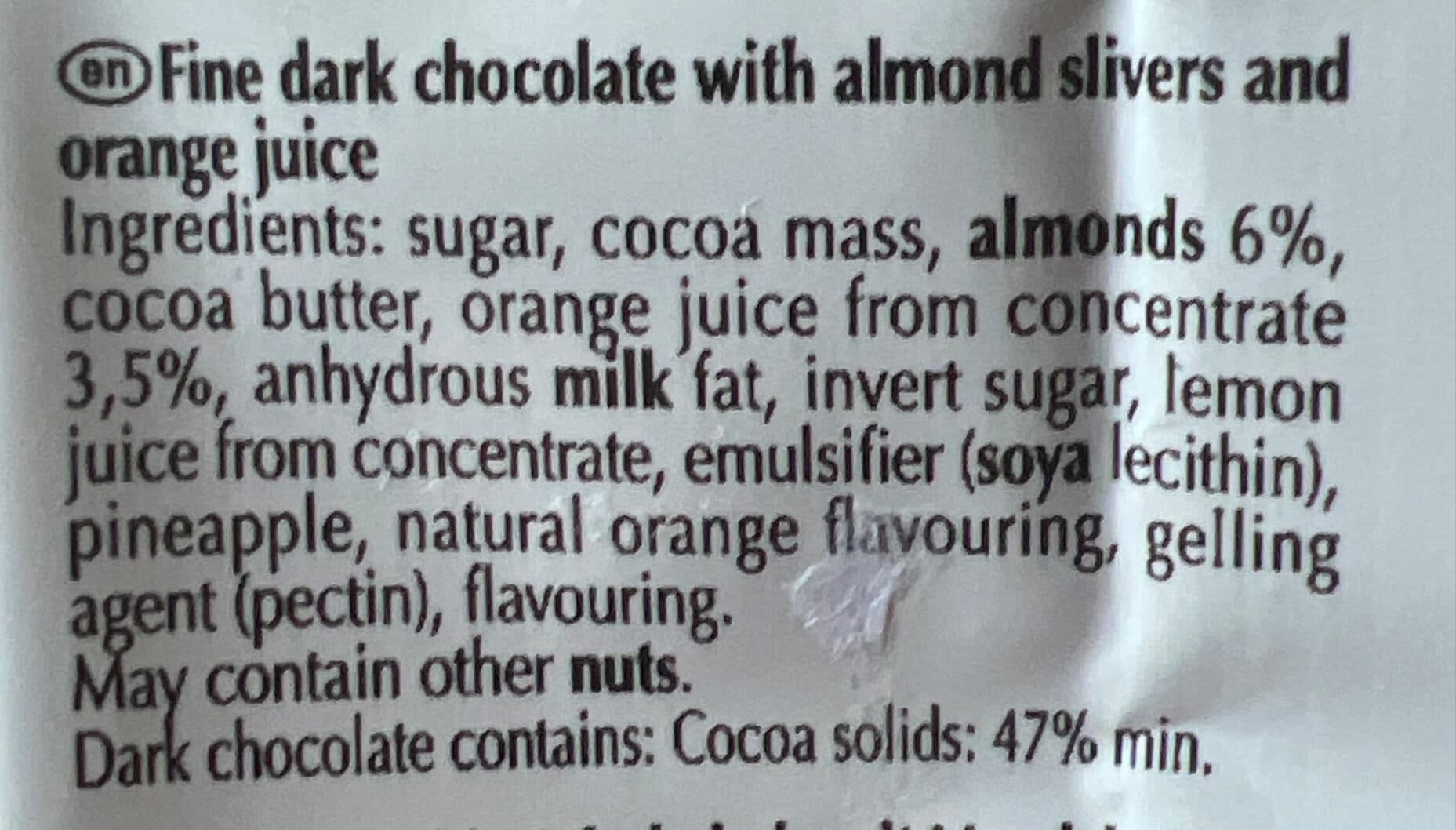 Lindt & Sprüngli Excellence Dark Orange Intense packshot