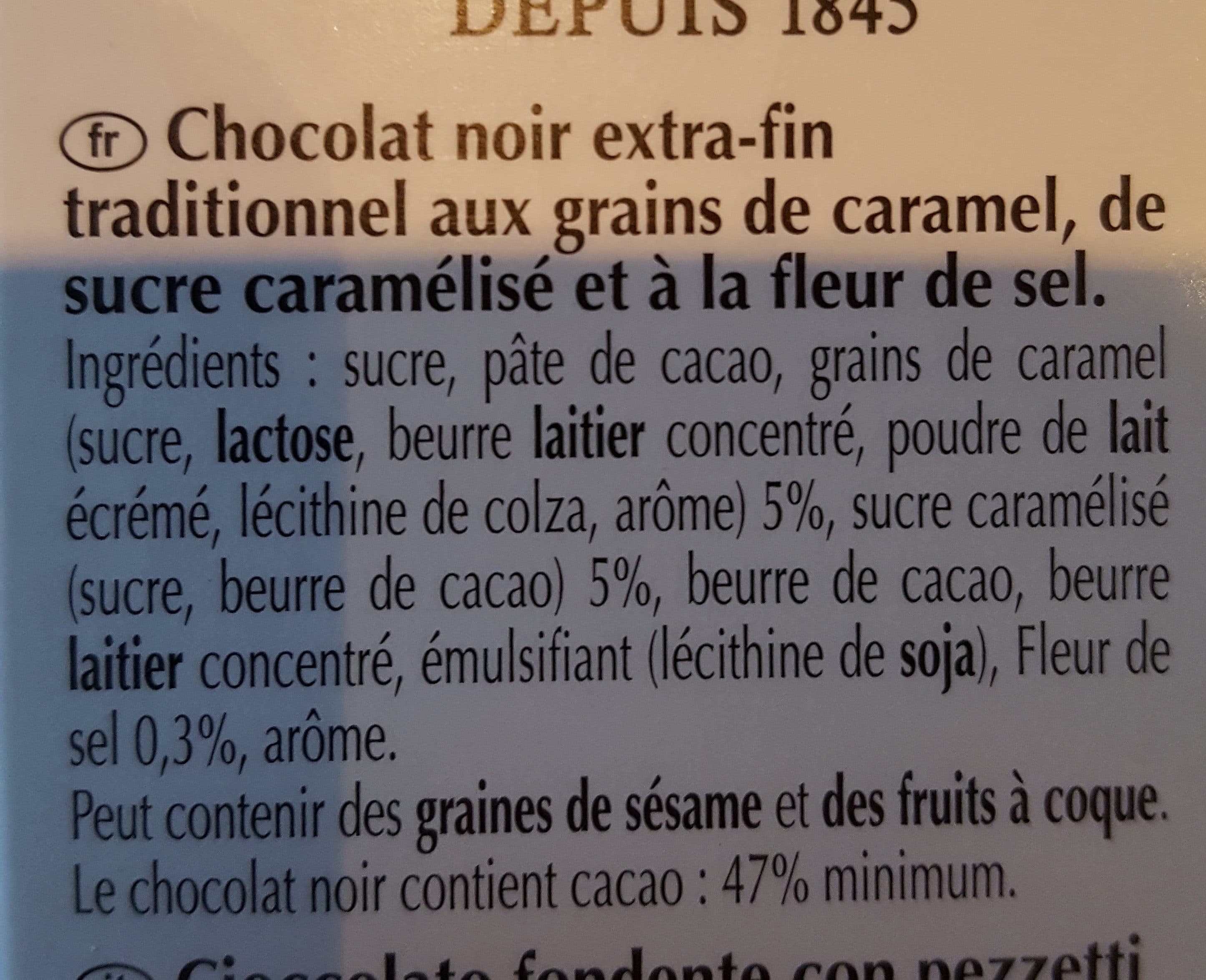 Lindt Excellence - Chocolat noir caramel à la pointe de sel packshot