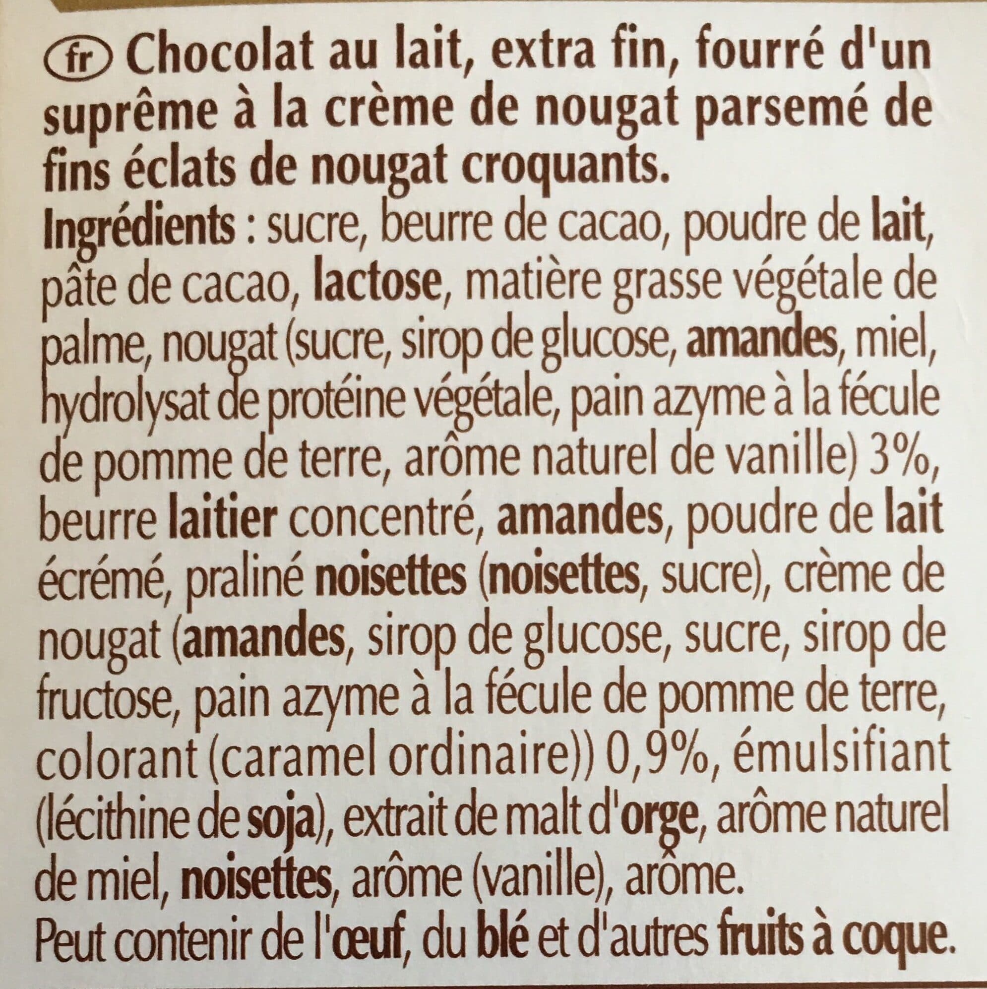 Lindt&Sprüngli Schokolade Creation Honey-Nougat packshot