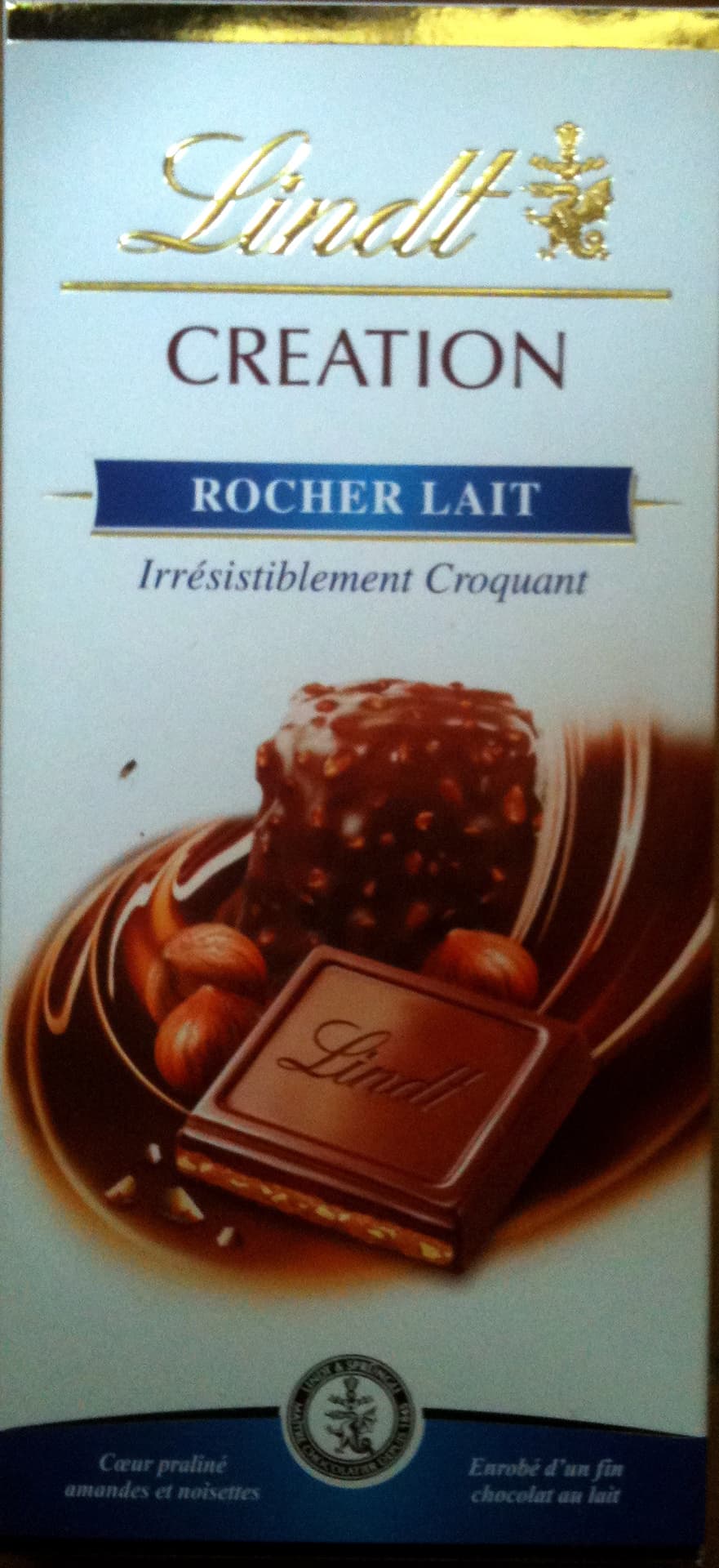 Lindt Création Rocher Lait packshot