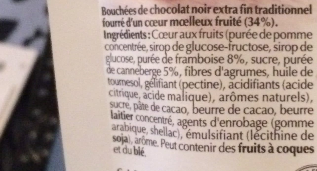 Lindt Sensation fruit - Chocolat noir framboise & cranberry packshot
