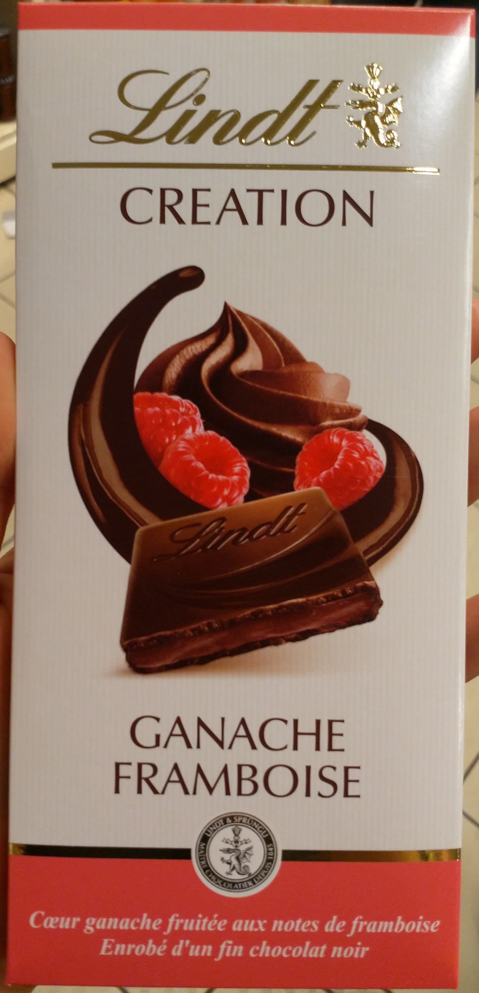 Lindt Création ganache framboise packshot