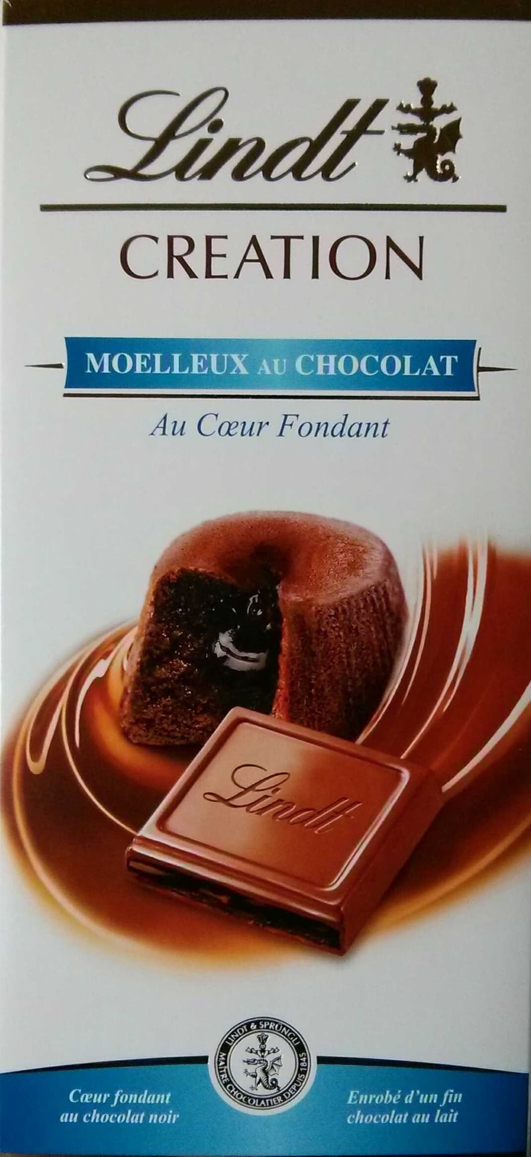 LINDT & SPRÜNGLI (NORDIC NUF ) Chocolat mitflüssigem Choco-Kern packshot