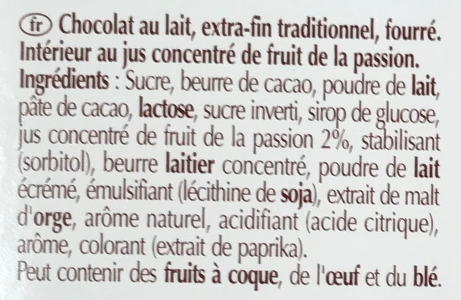 Lindt Création Passion frappée packshot