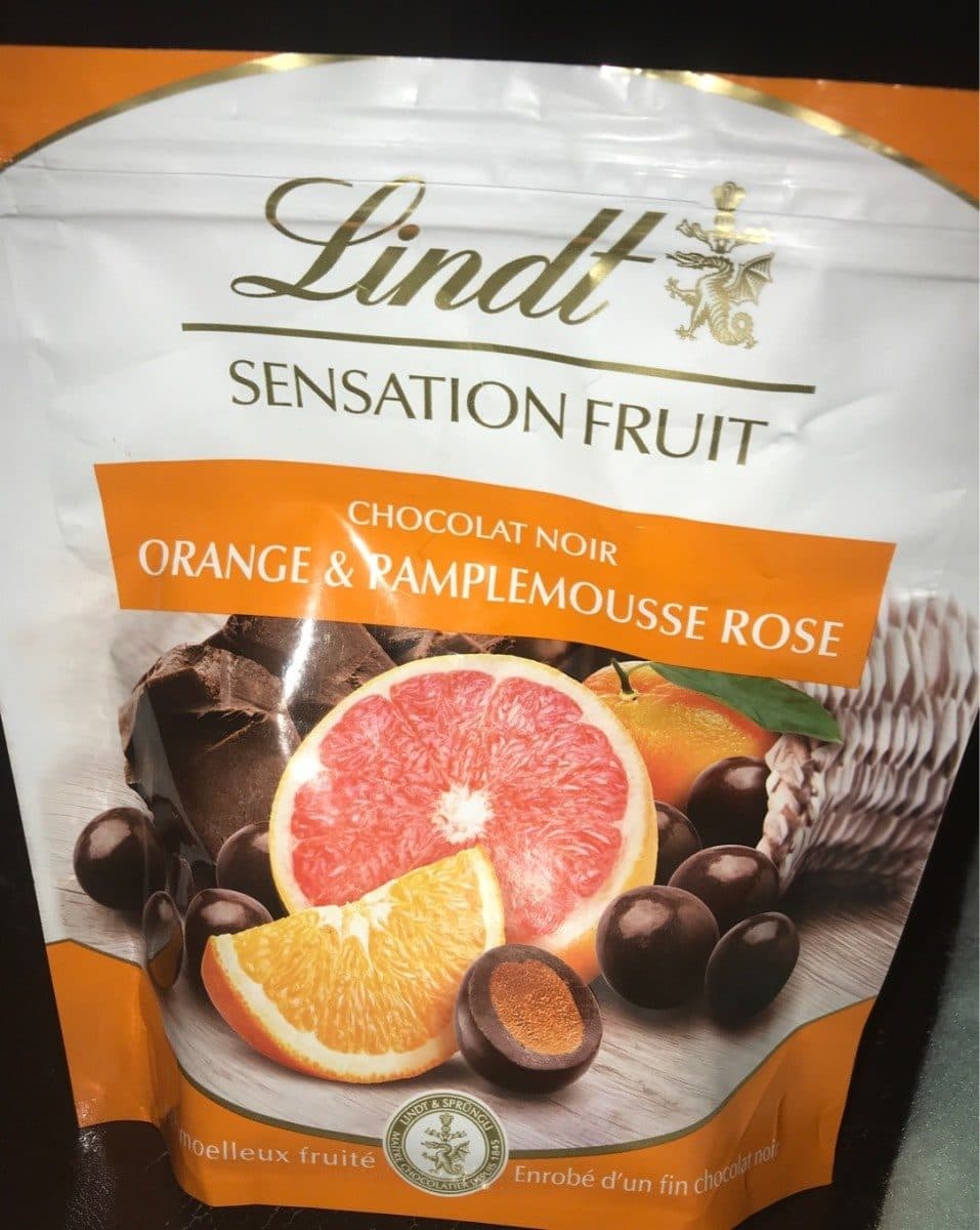 Lindt Sensation Fruit Orange Pamplemousse Rose packshot