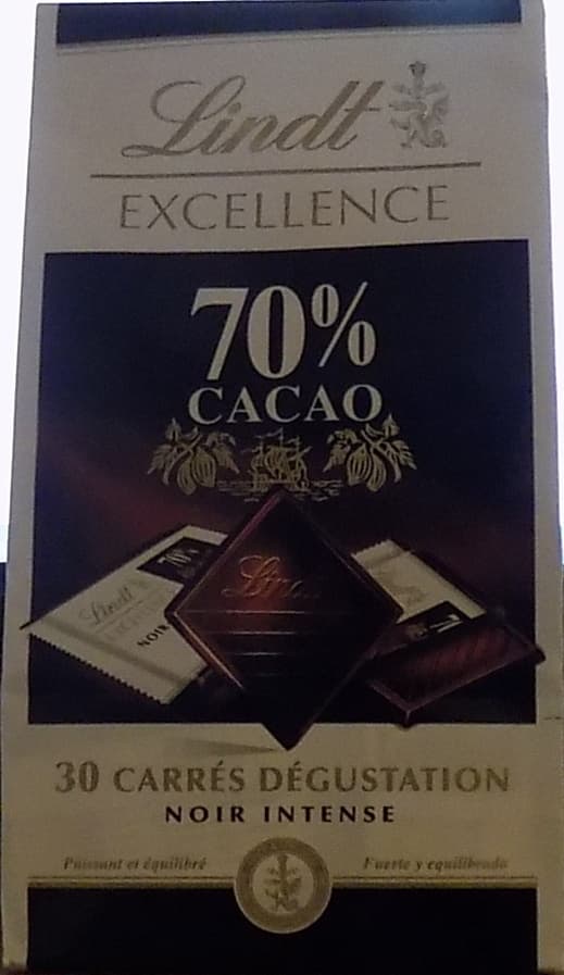 Lindt 30 carrés dégustation - Noir intense packshot