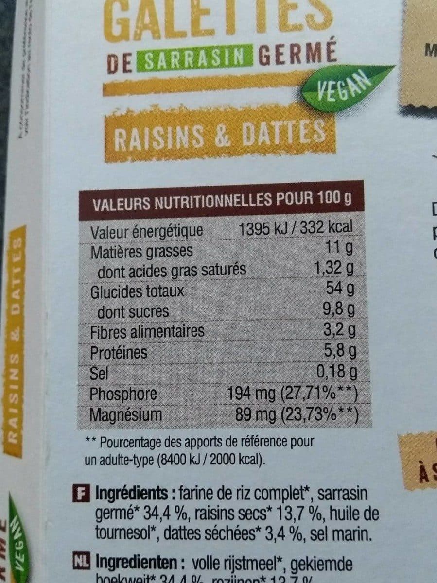 Gaia Galettes de sarrasin germé packshot