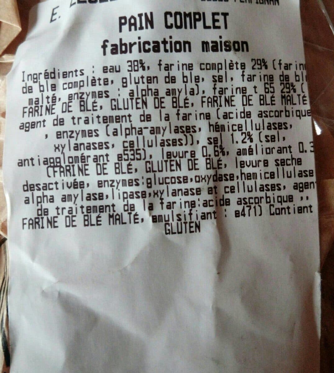 Open Food Facts Pain complet packshot
