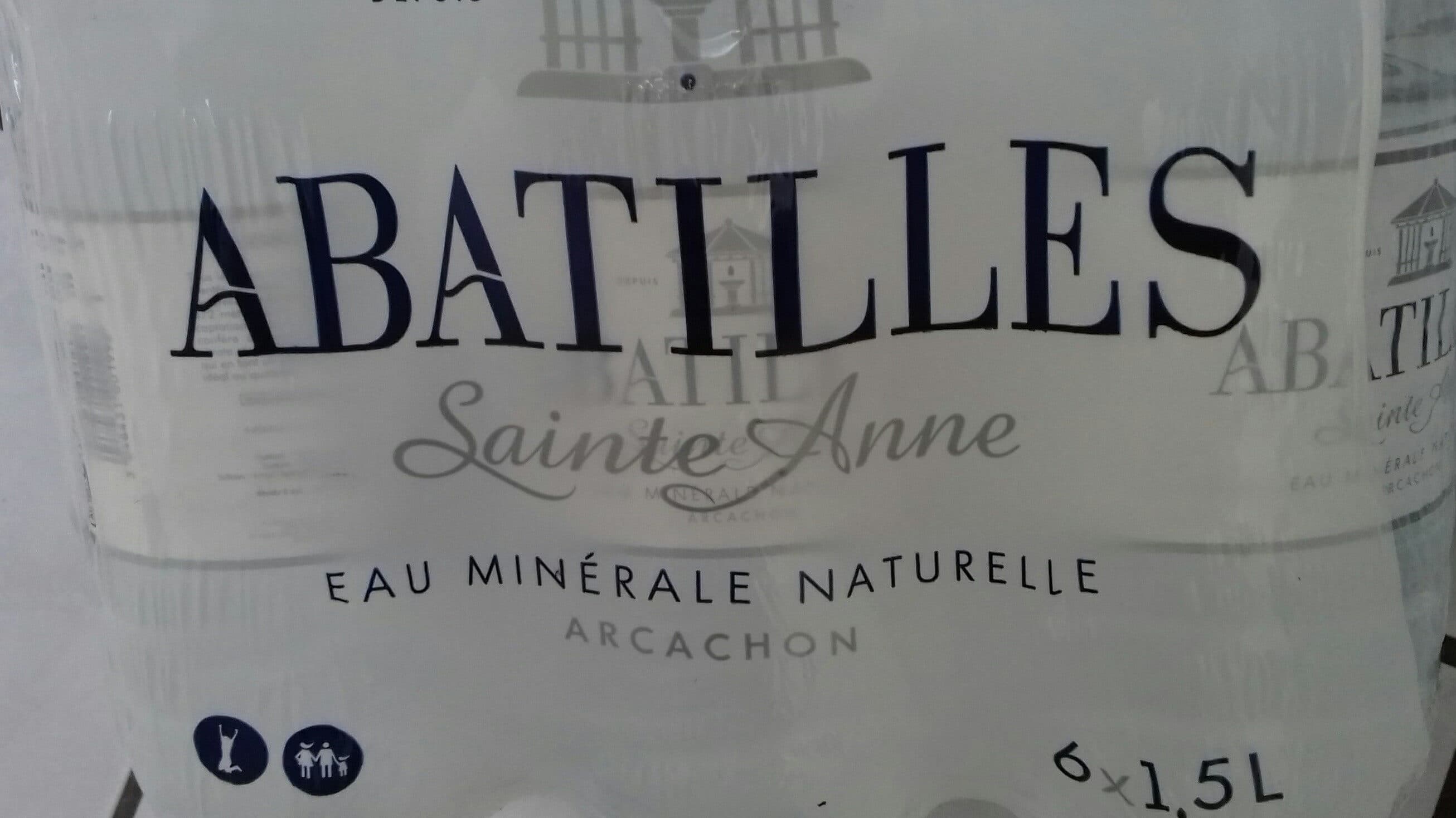 Abatilles Abatilles, Eau minerale naturelle, les 6 bouteilles de packshot