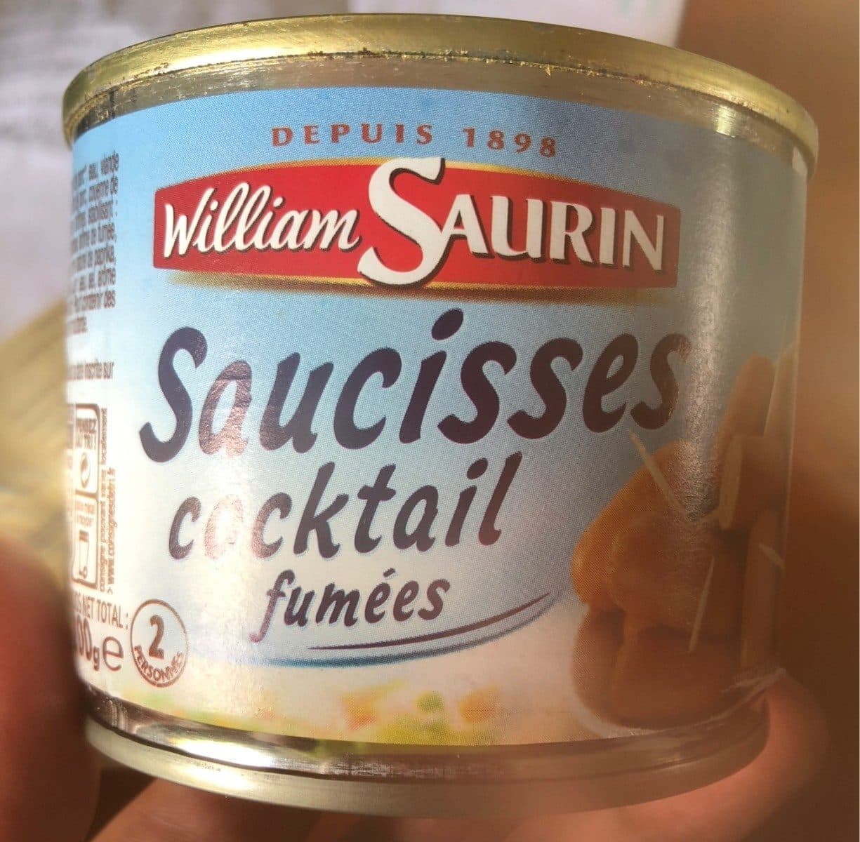 William Saurin Saucisses cocktail fumées packshot