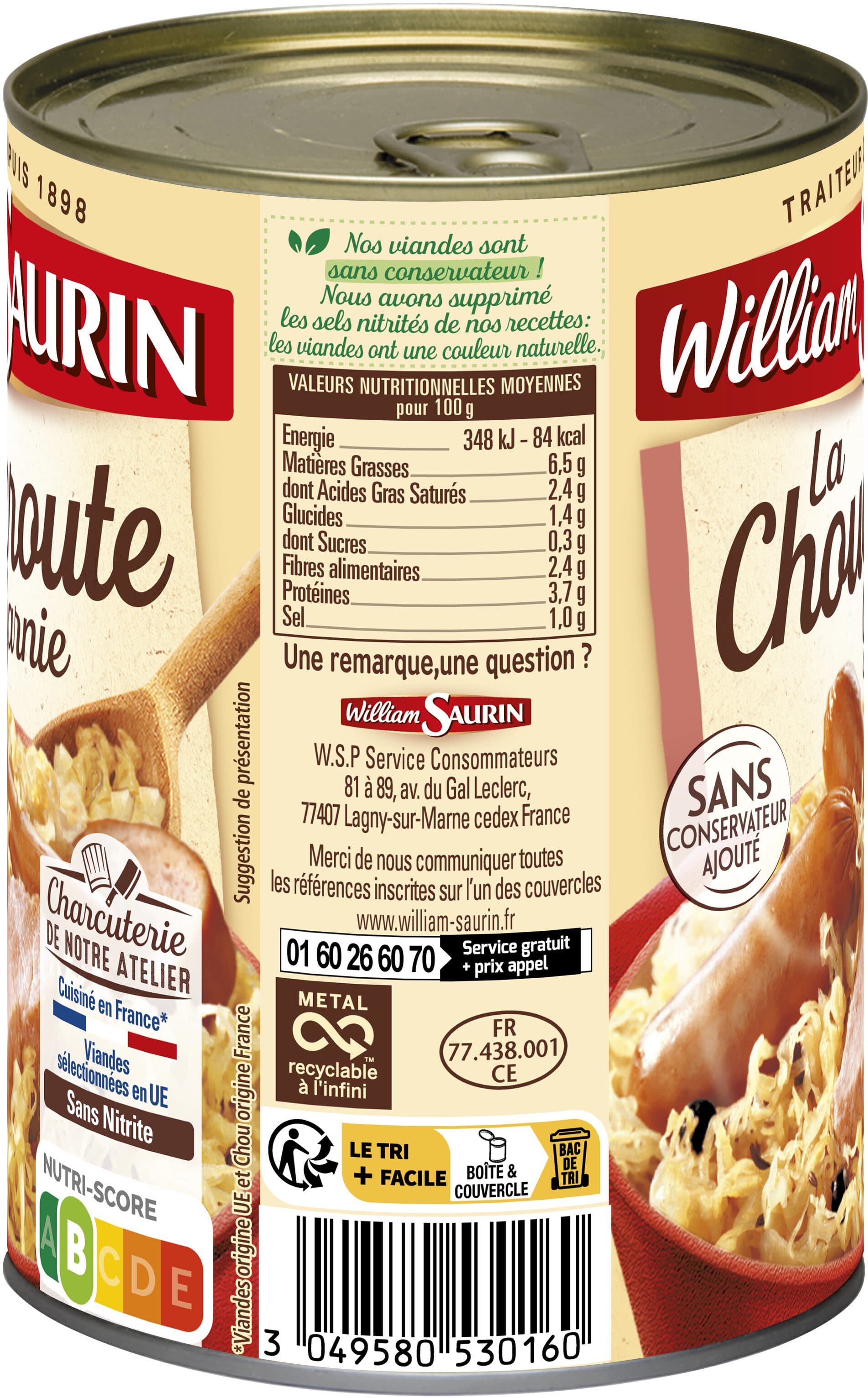 William Saurin La Choucroute Garnie packshot
