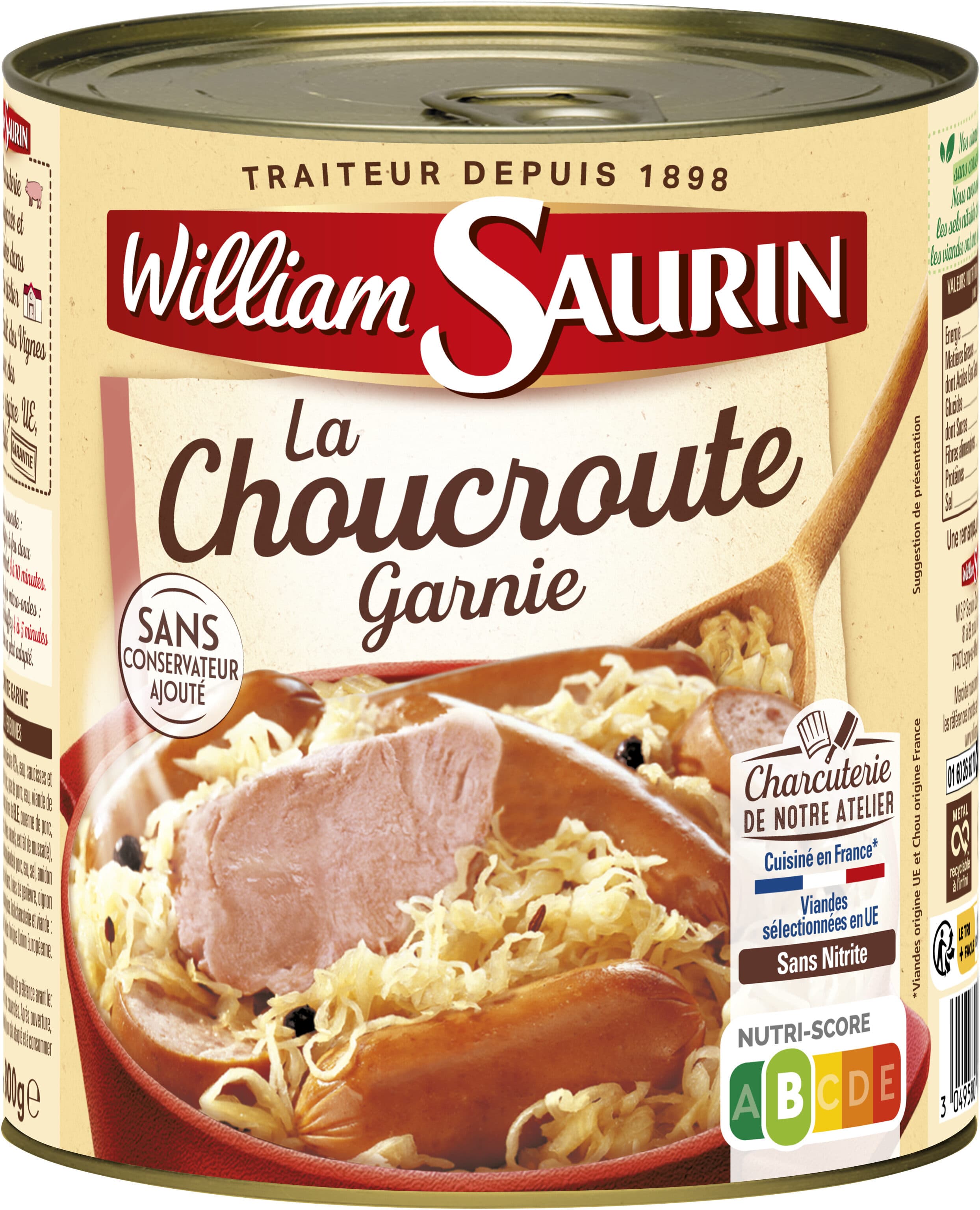 William Saurin Choucroute garnie packshot