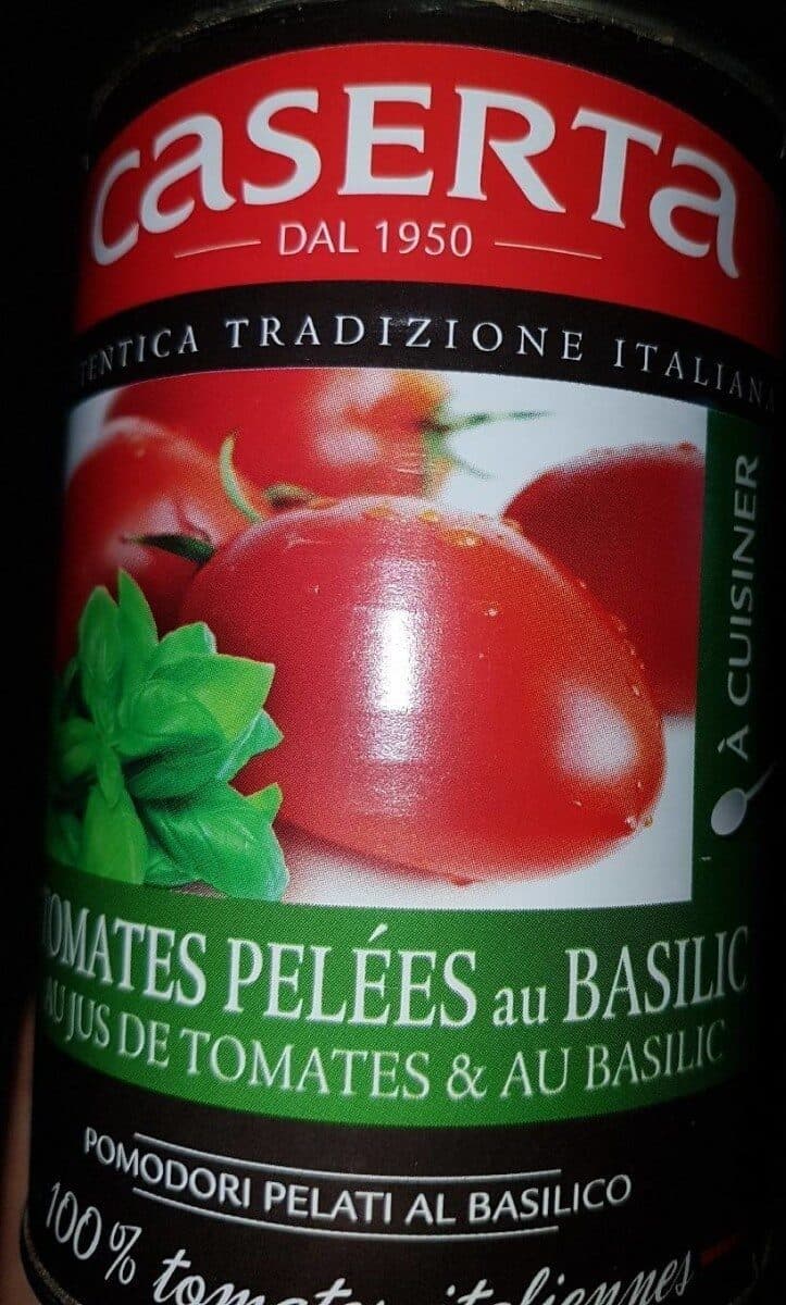 Open Food Facts 1 / 2 Tomate Pelee Basilic Caserta packshot