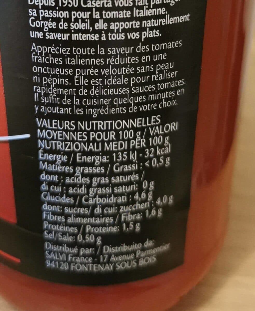 Caserta Puree de tomates packshot