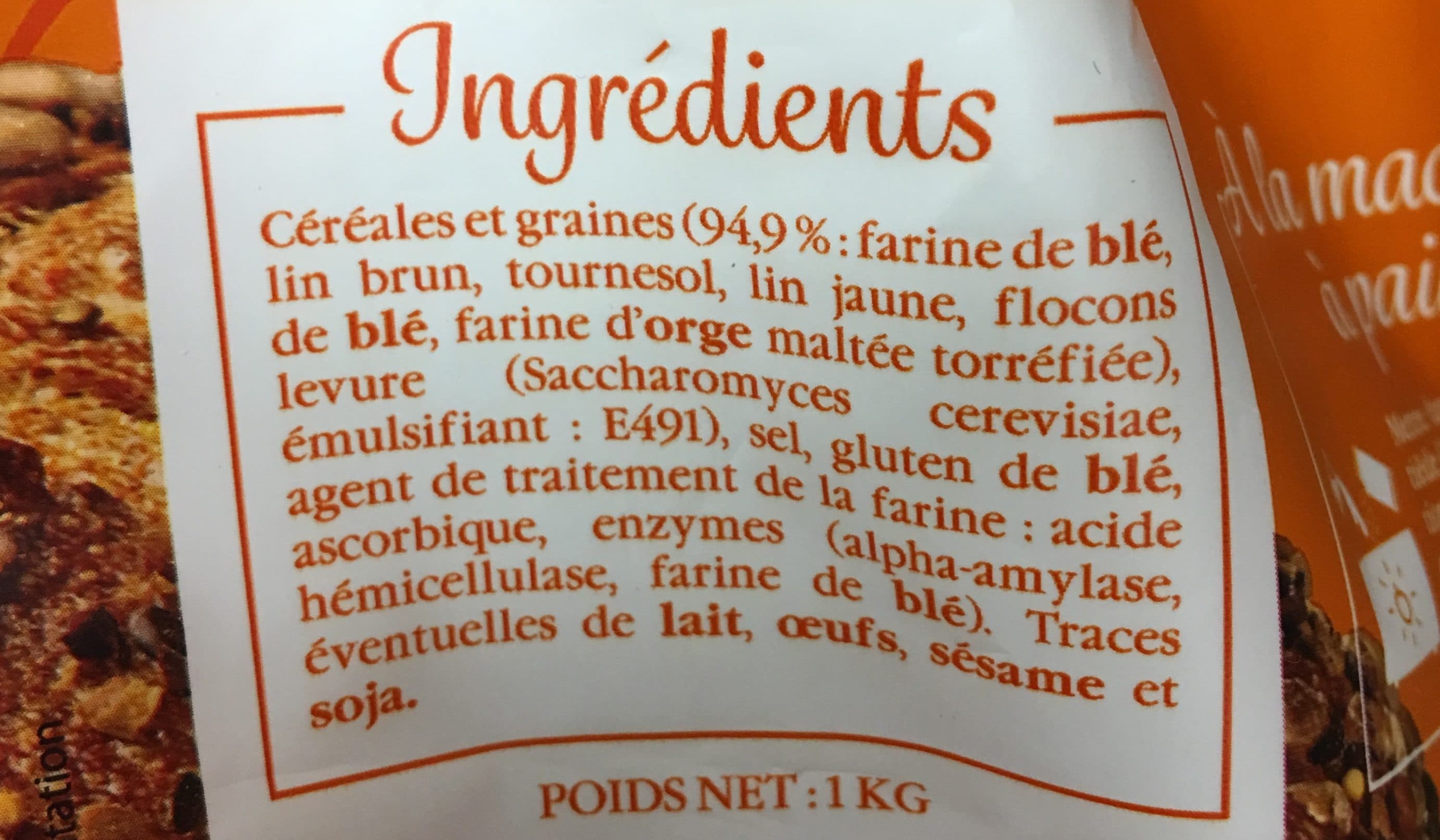 Gruau D’or Préparation Pain aux céréales packshot