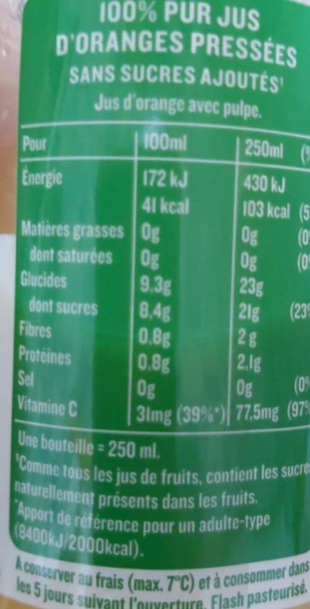 Tropicana Tropicana Orange avec pulpe 25 cl packshot