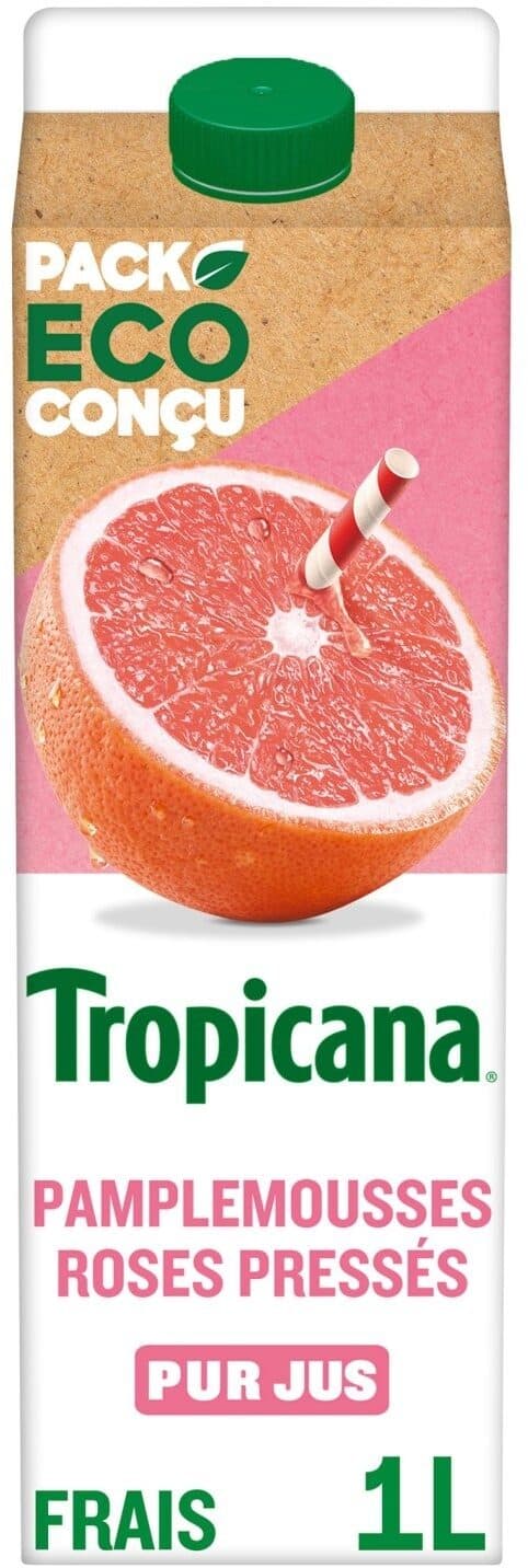 Tropicana Tropicana Pure premium pamplemousses roses pressés 1 L packshot