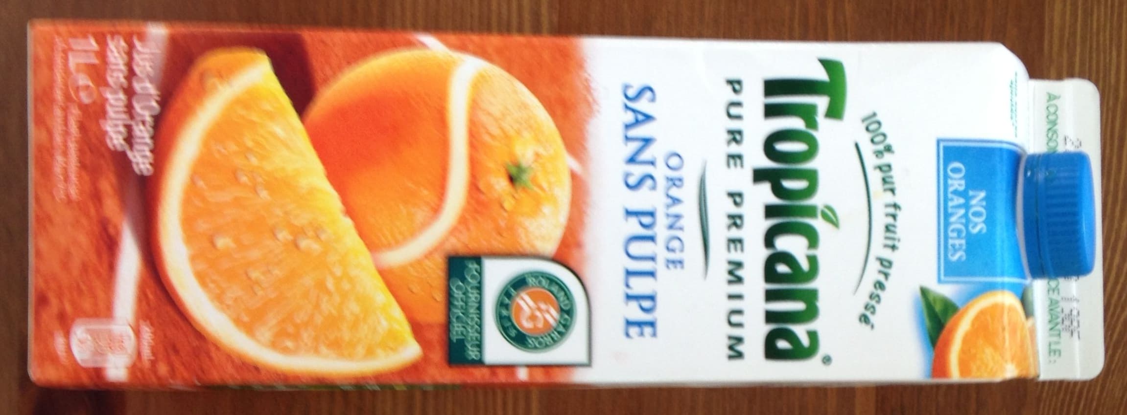 Tropicana Orange Sans Pulpe packshot