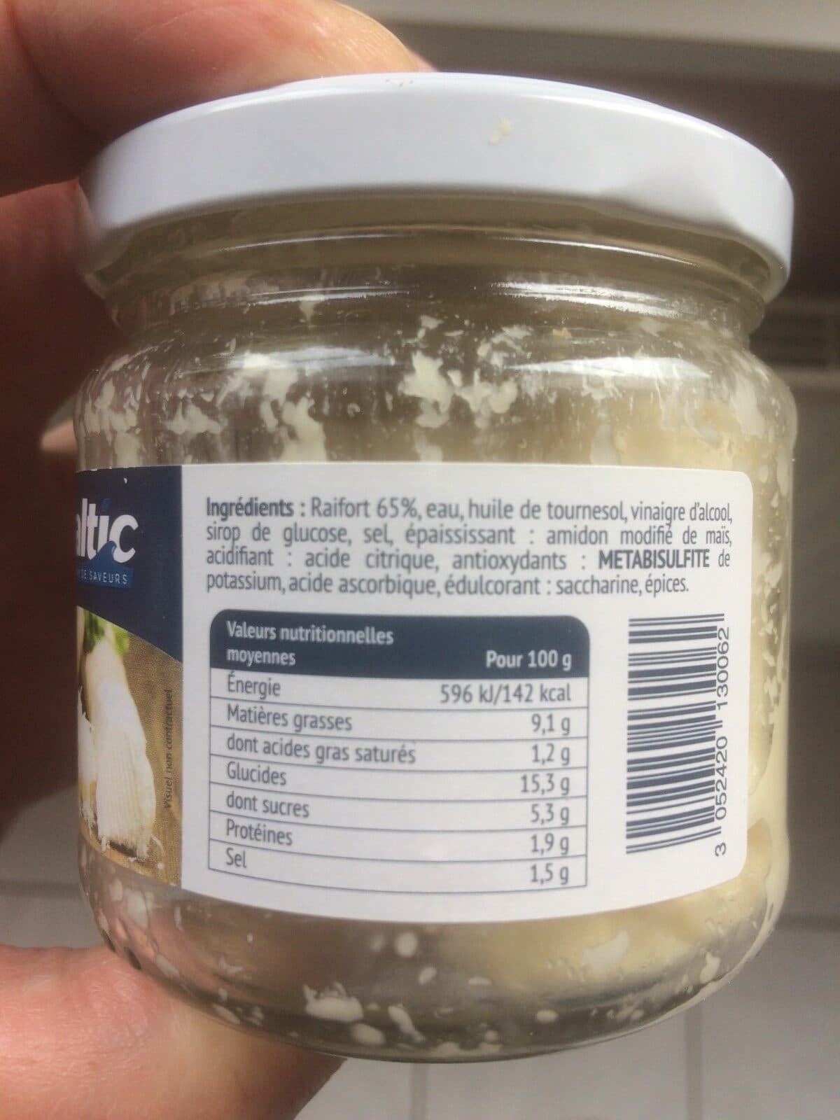 Open Food Facts Raifort rapé packshot