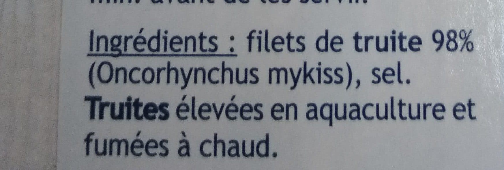 Open Food Facts 2 Filets truite fumee packshot