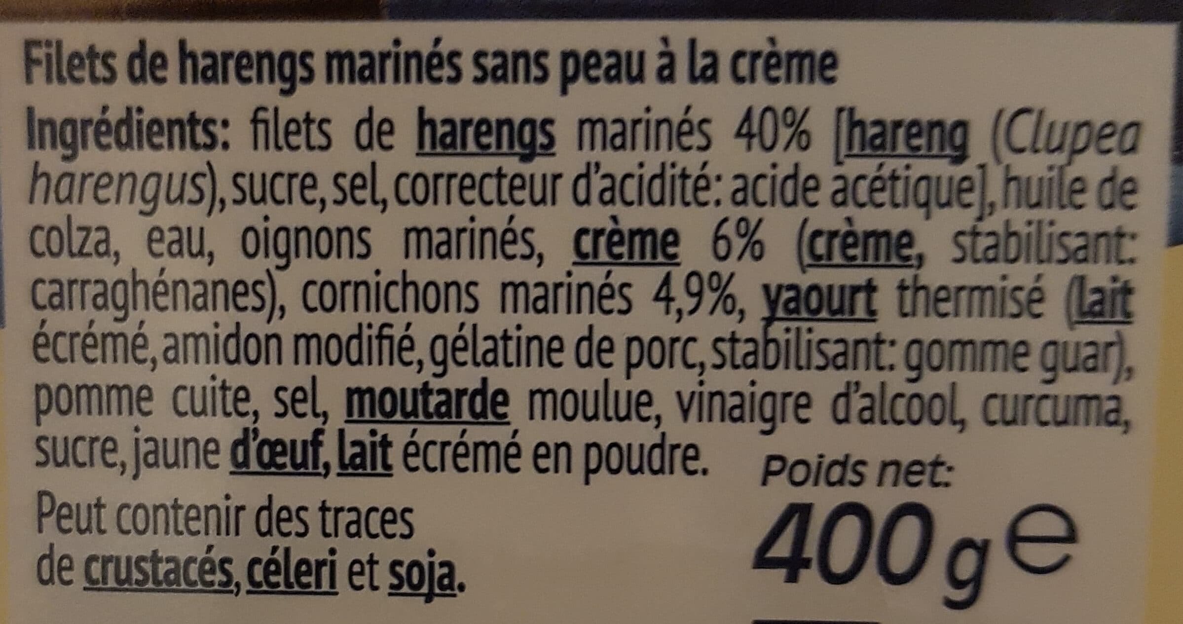 Baltic Filets de hareng à la crème packshot