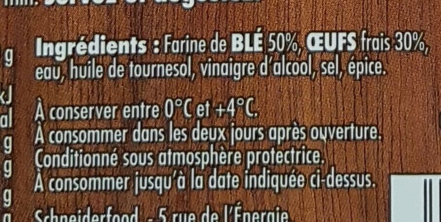 Schneider Spaetzle aux Œufs Frais prêt à poêler packshot