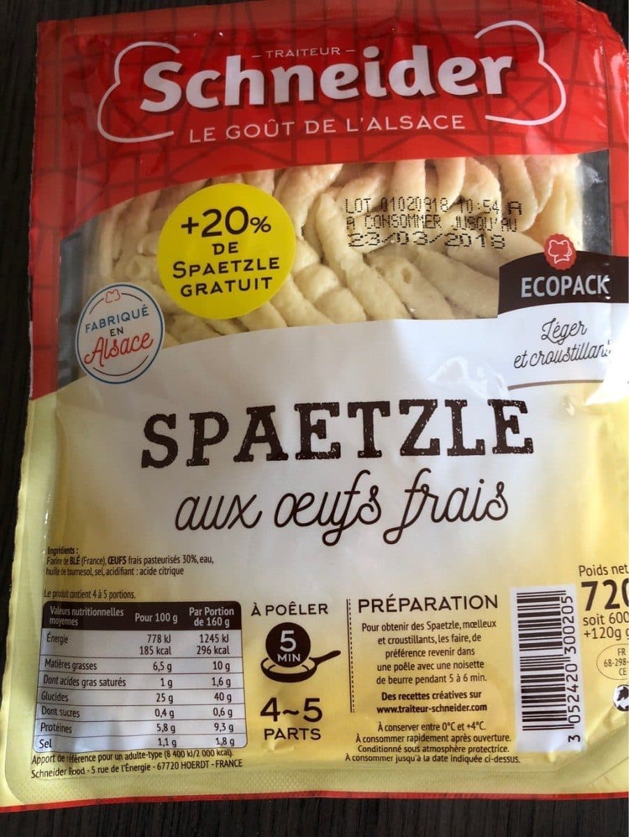 Schneider Spaetzele packshot