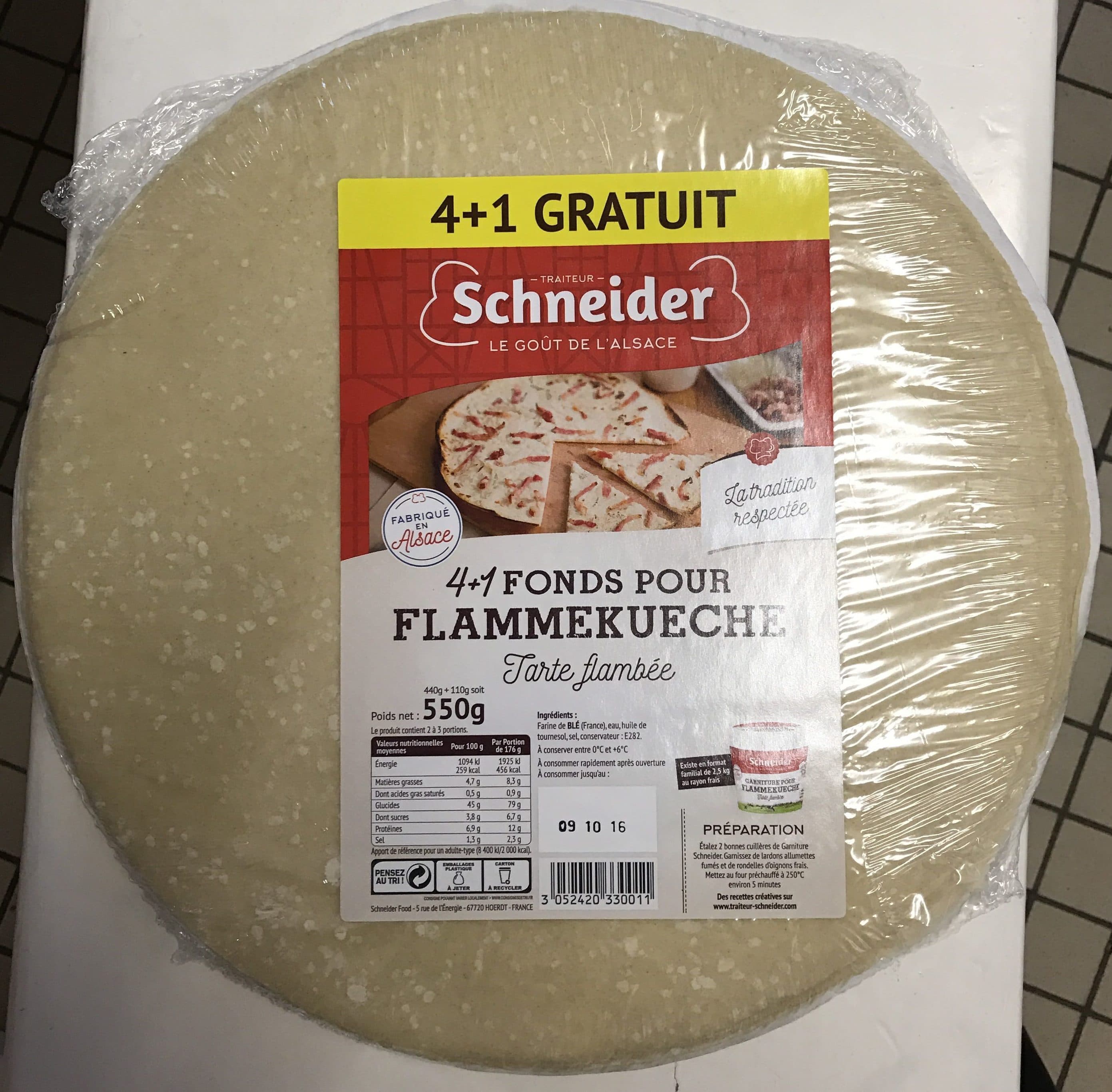 Schneider 4+1 Fonds pour Flammekueche packshot