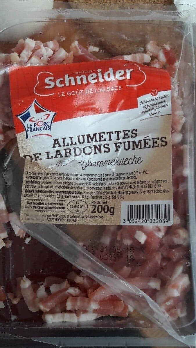 Schneider Allumettes de lardons fumées packshot
