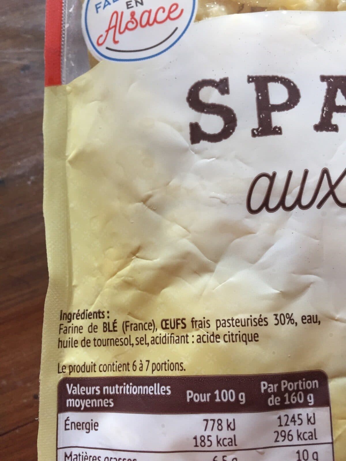 Schneider Spaetzle Aux Oeufs Schneider, packshot