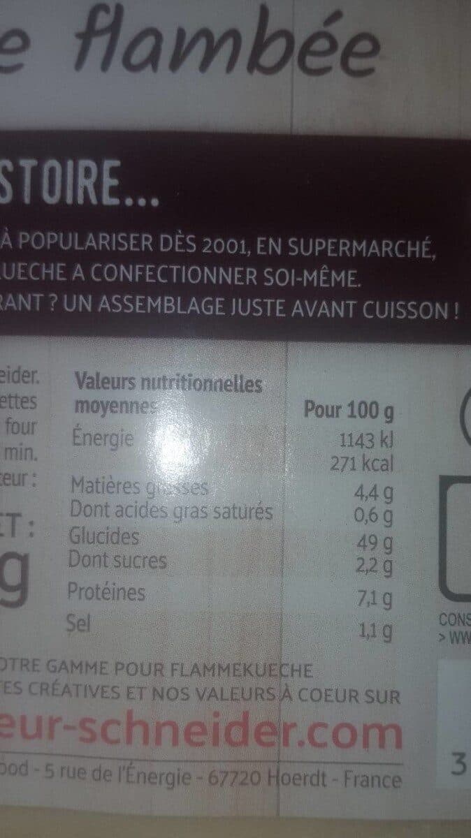Schneider Fonds pour flammekueche packshot