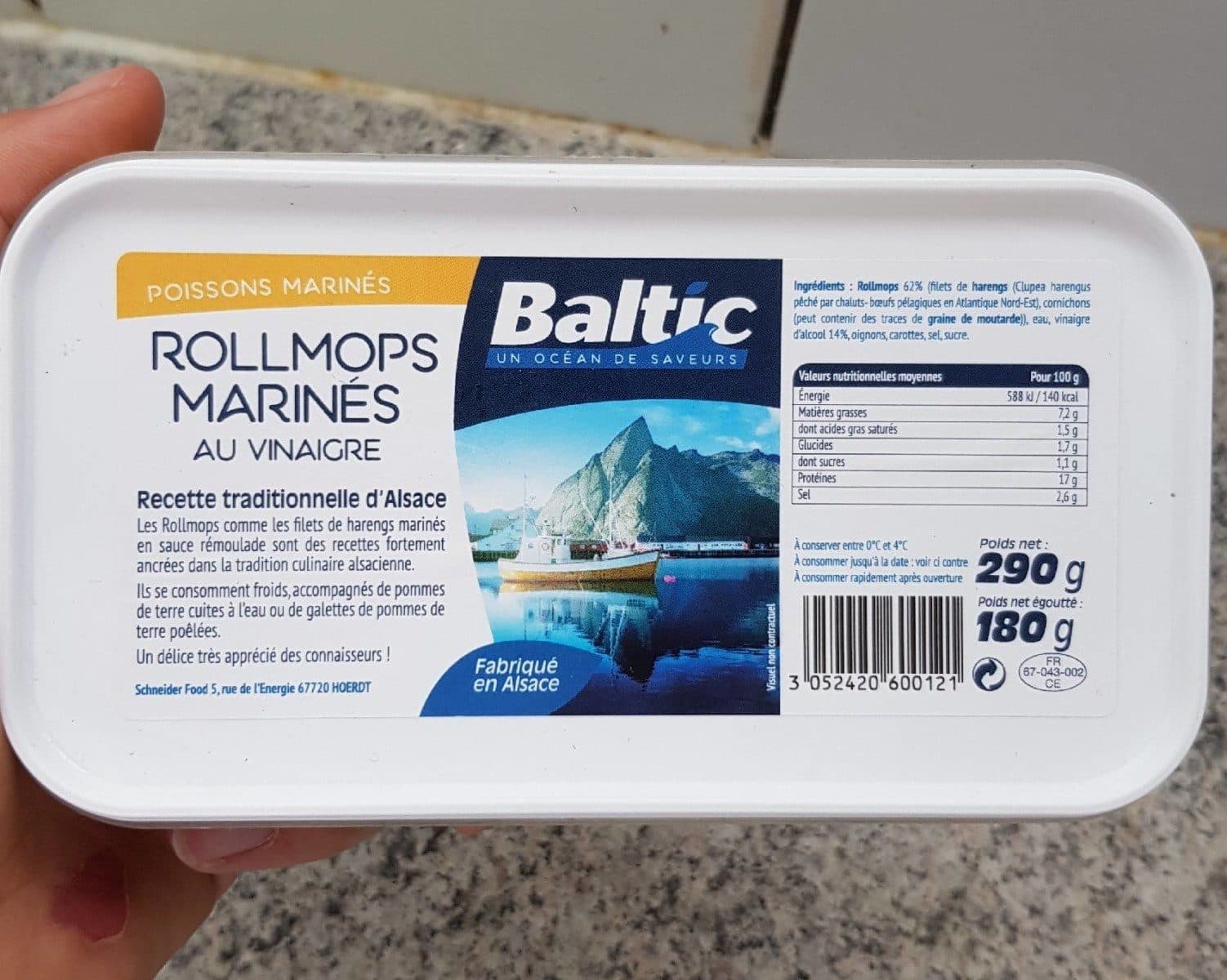 Baltic Rollmops marinés packshot