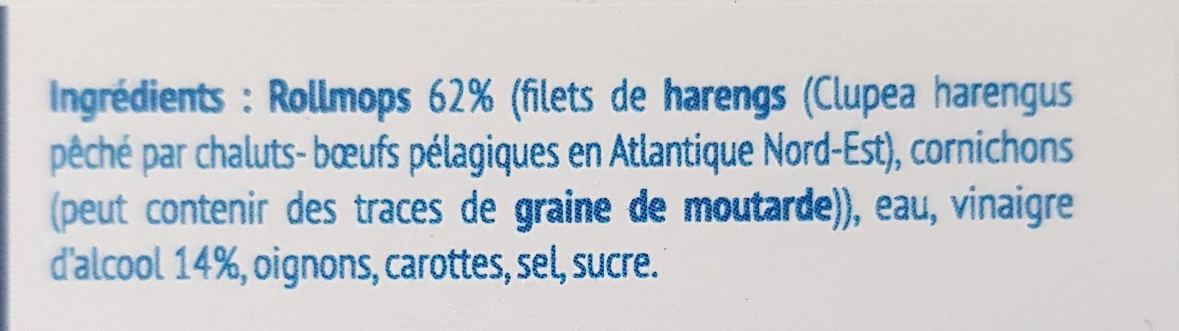 Baltic Rollmops marinés packshot