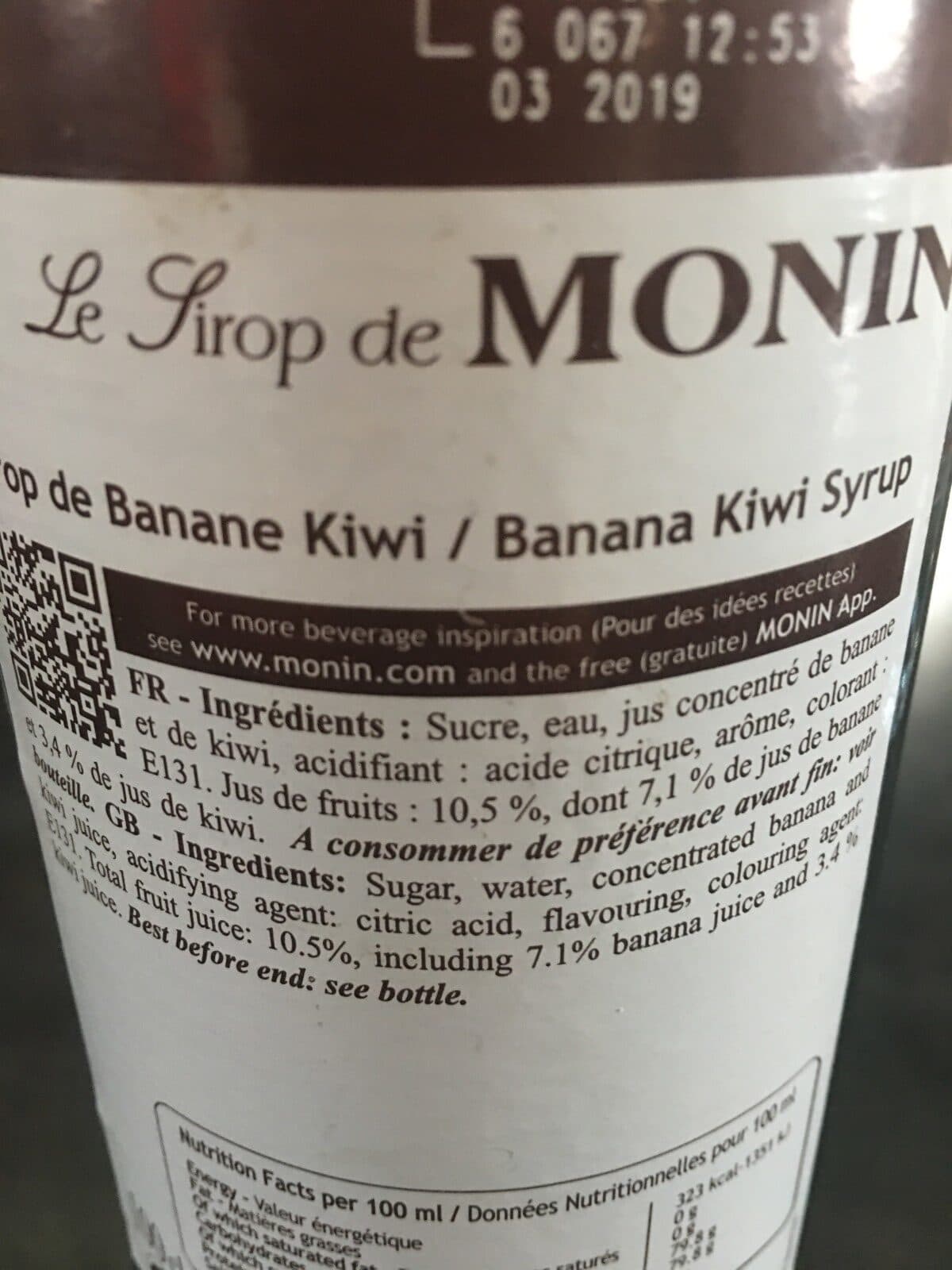 Monin Monin Kiwi 1L packshot
