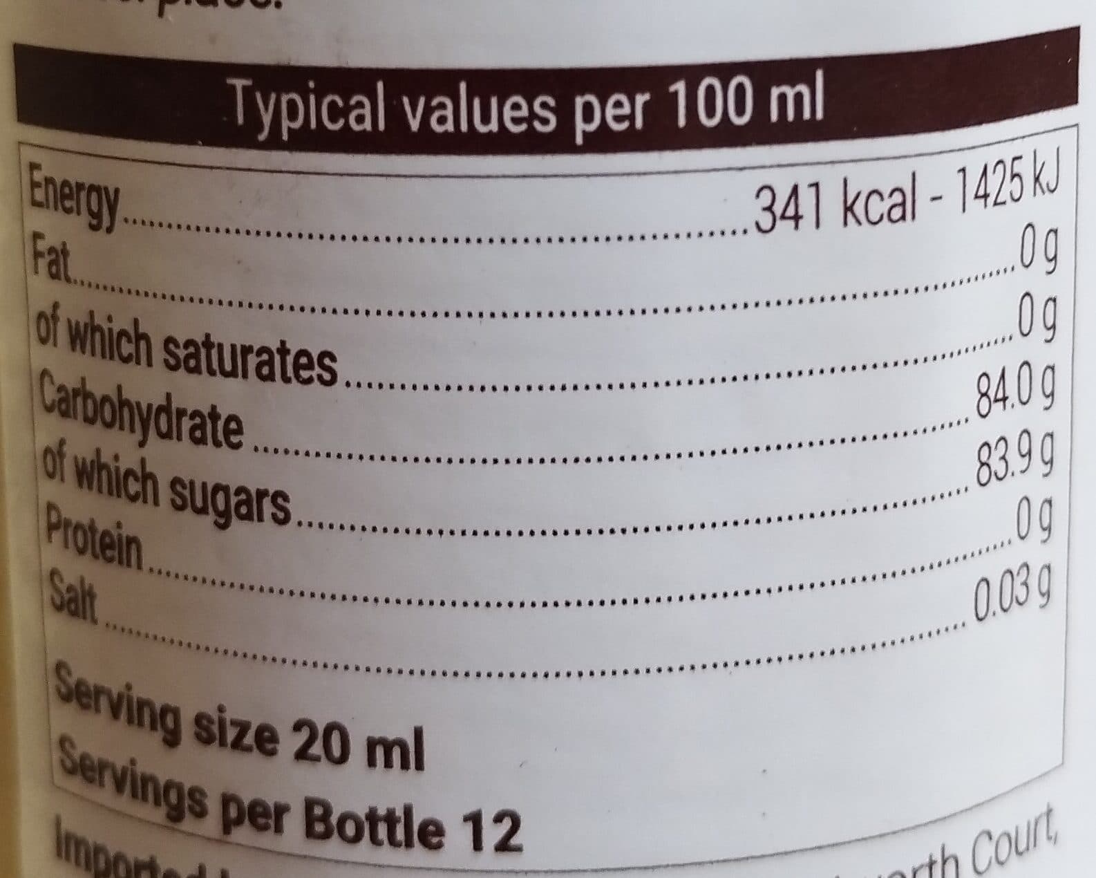 MONIN Madagascar Vanilla Syrup packshot