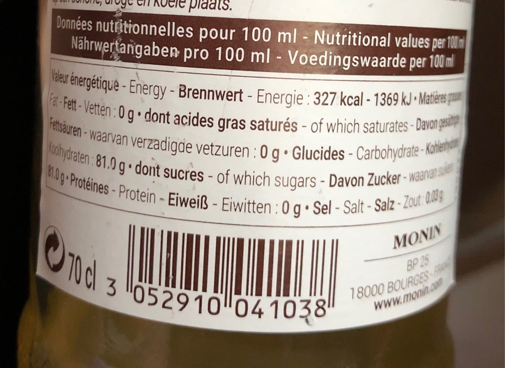 Monin Sirop Pina Colada packshot