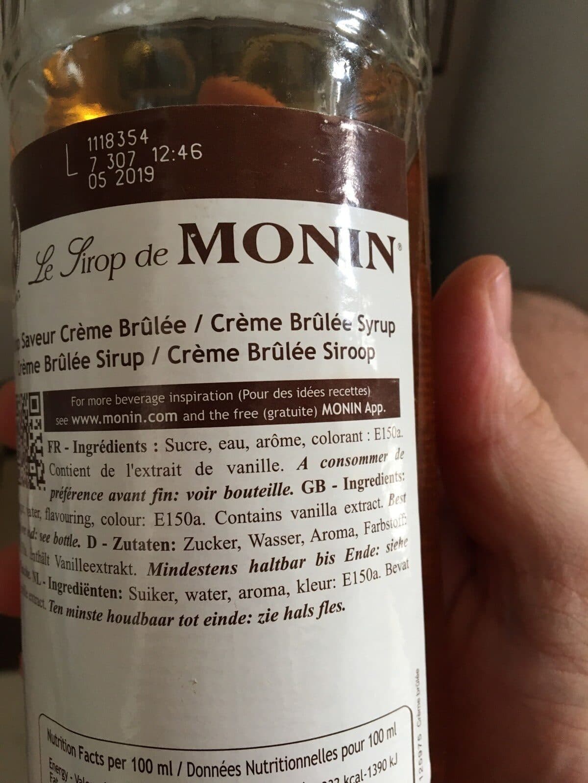 Monin Monin Premium Creme Brulee Syrup 700 ML packshot