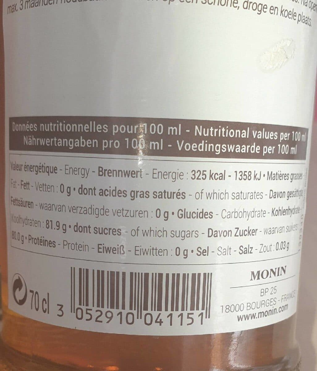 Monin Monin Premium Creme Brulee Syrup 700 ML packshot